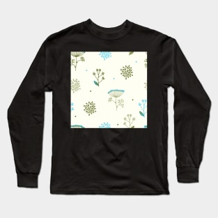 Elegance Seamless pattern with flowers Long Sleeve T-Shirt